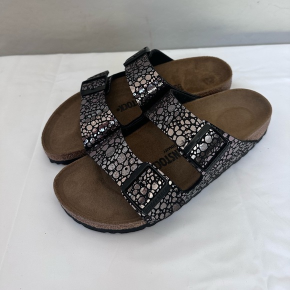 NEW Birkenstock Arizona Metallic Stone Sandals | Size 38 (7/7.5) - Picture 6 of 8